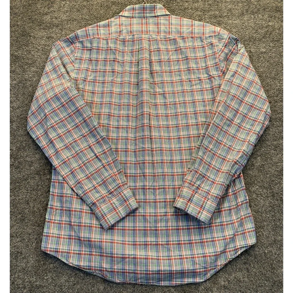 Polo Ralph Lauren Men's Medium Plaid Button Down Shirt Multicolor Pony Cotton